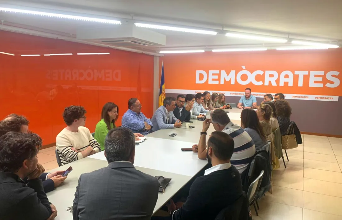 Una reunió de Demòcrates d'Andorra la Vella.