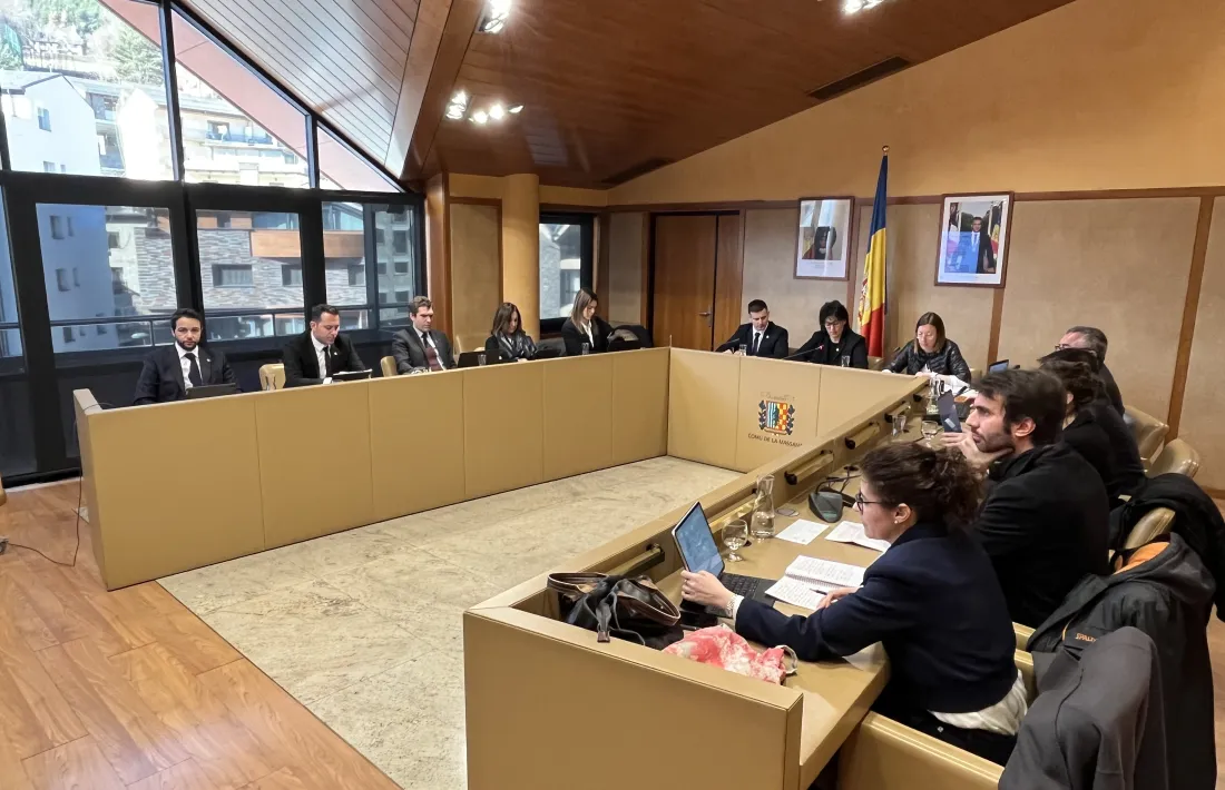 Un moment de la sessió de consell celebrada aquest matí.