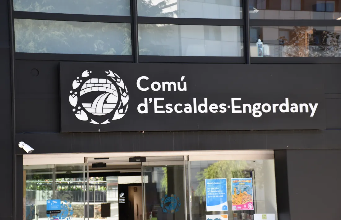 Entrada del Comú d'Escaldes-Engordany.