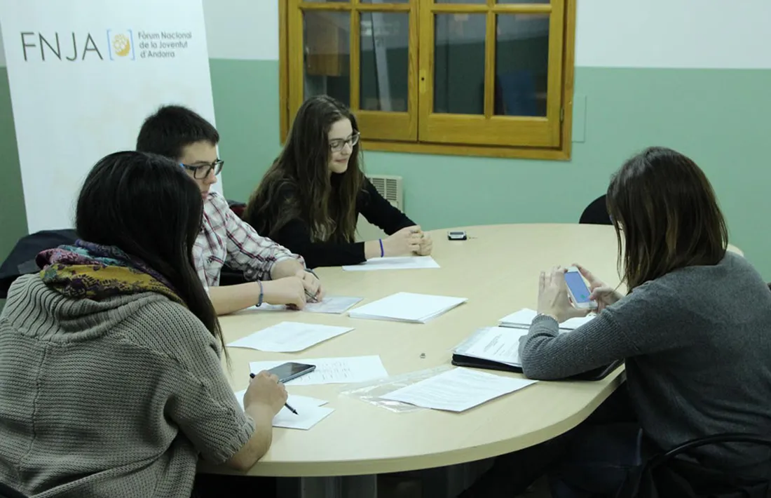 Una reunió del Fòrum Nacional de la Joventut.