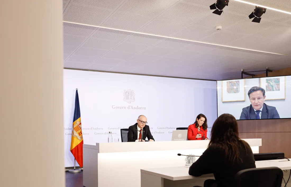 La compareixença per exposar les principals conclusions de l’informe de l’FMI de la setmana passada.