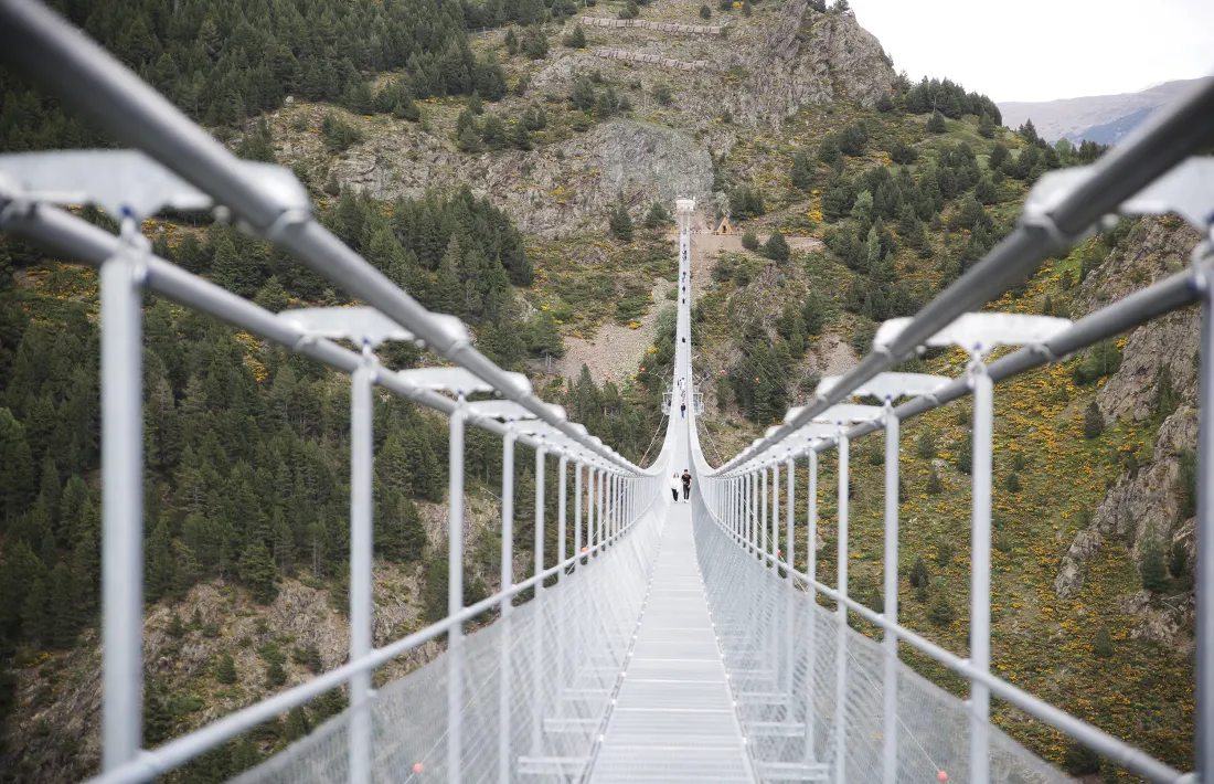 La passarel·la de la vall del Riu de Canillo.