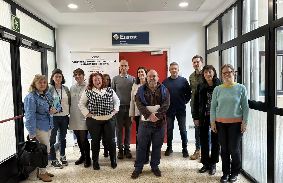 La visita dels tècnics de l'Eustat.