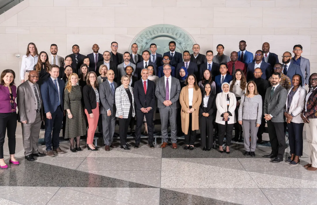 Els participants en la formació estadística de l'FMI.