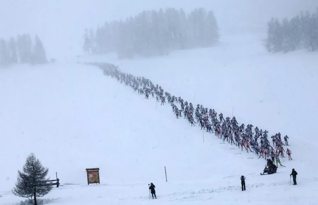 L’Skimarathon d’Engadin.