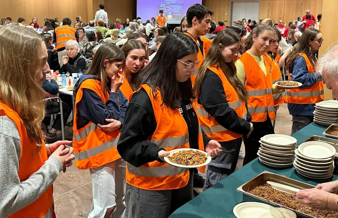 Un moment del sopar solidari celebrat dijous passat.