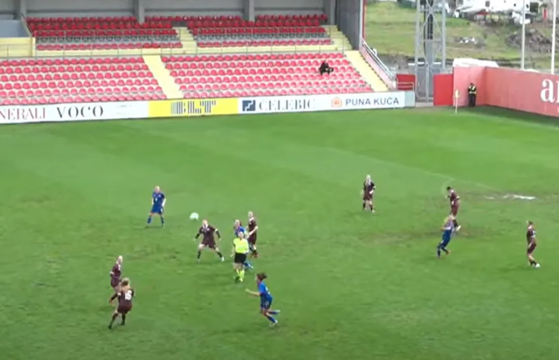Les tricolors no van tenir cap opció davant la superioritat del rival.