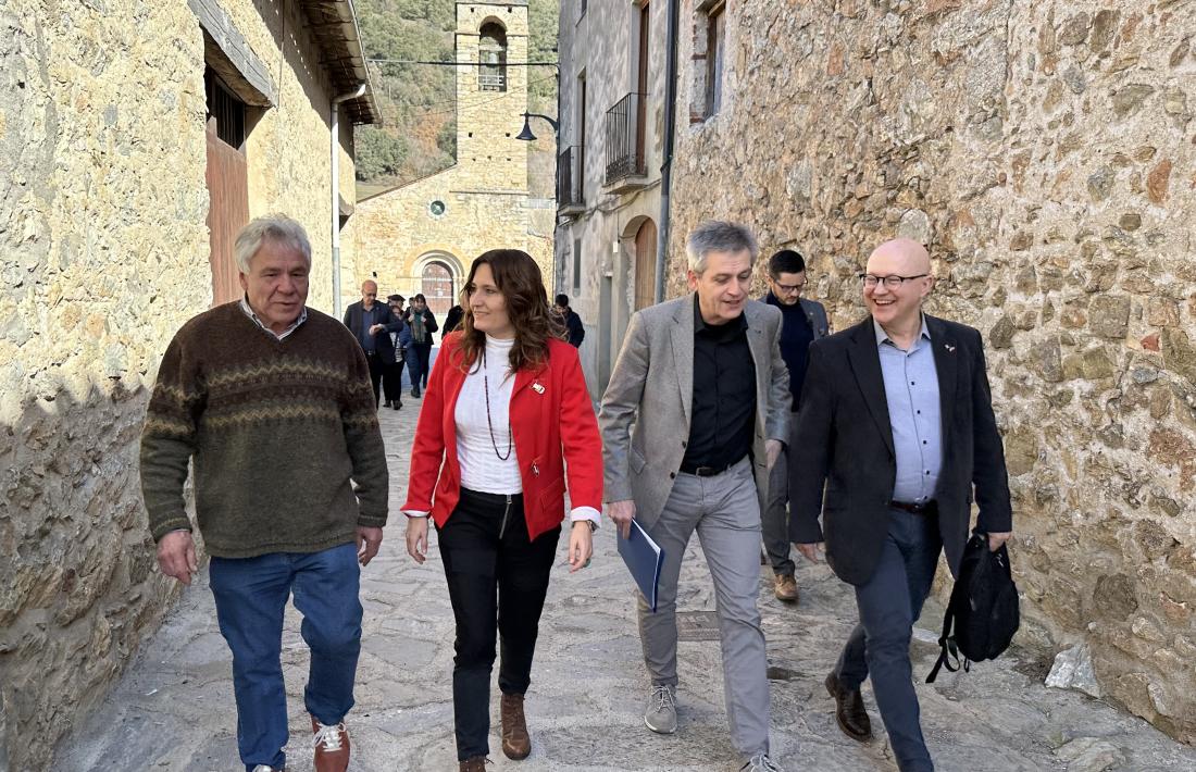 Vilagrà, a Arsèguel, on s'ha trobat amb alcaldes pirinencs. 