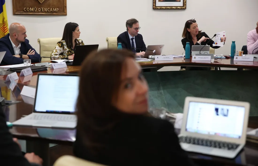 Un moment de la reunió de cònsols celebrada a Encamp.