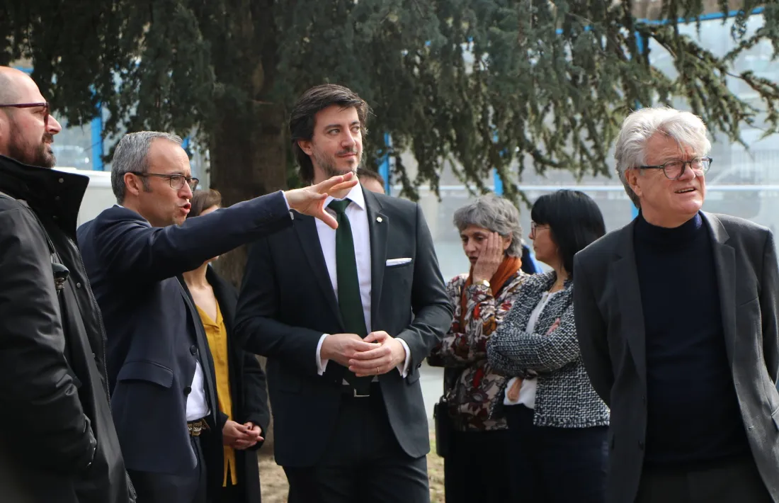 El síndic general, Carles Ensenyat, en la visita d'aquest dimecres.