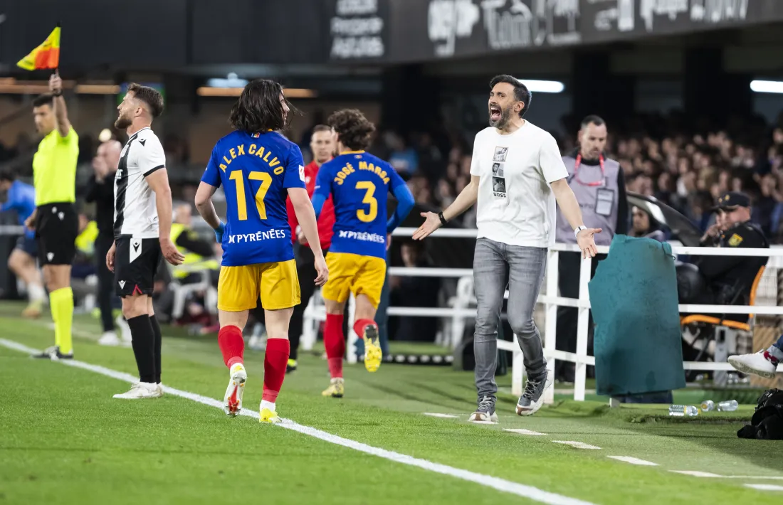 Eder Sarabia va dirigir per última vegada l’FC Andorra a Cartagonova amb derrota per 1 a 0.