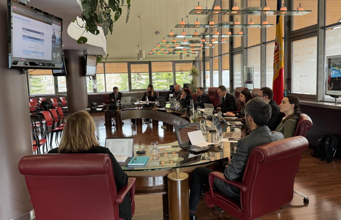 un moment de la sessió de consell de comú d'aquest migdia.