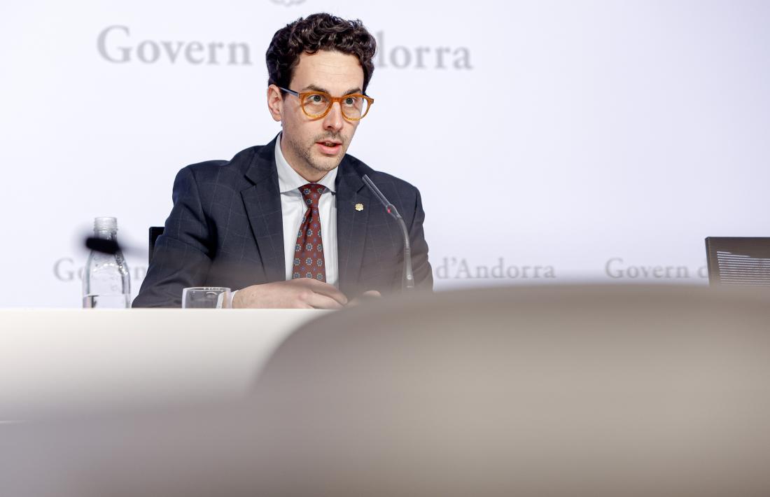 Guillem Casal, avui en roda de premsa.