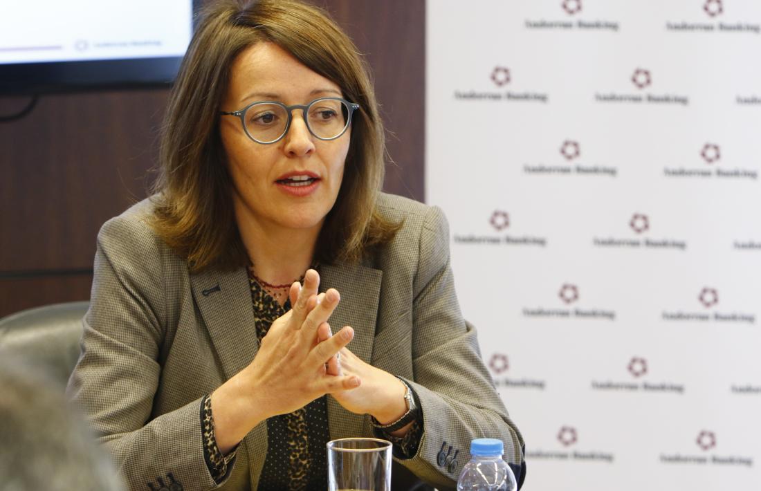 La directora d'Andorran Banking, Esther Puigcercós.