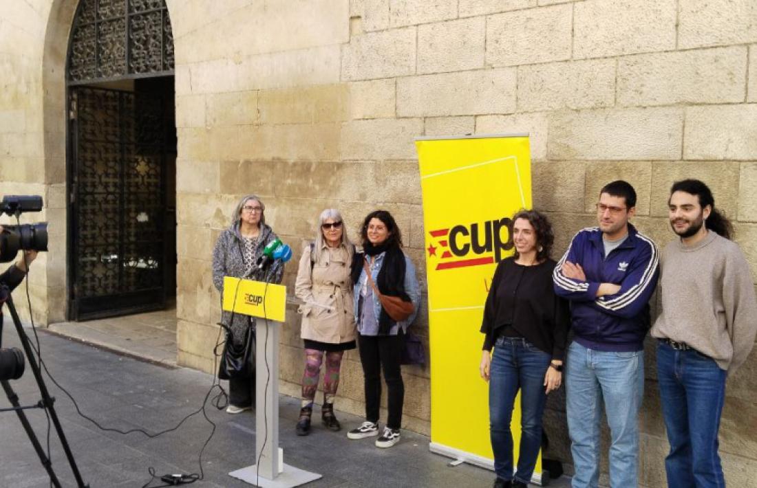 Un moment de la presentació de la candidatura, a Lleida. 