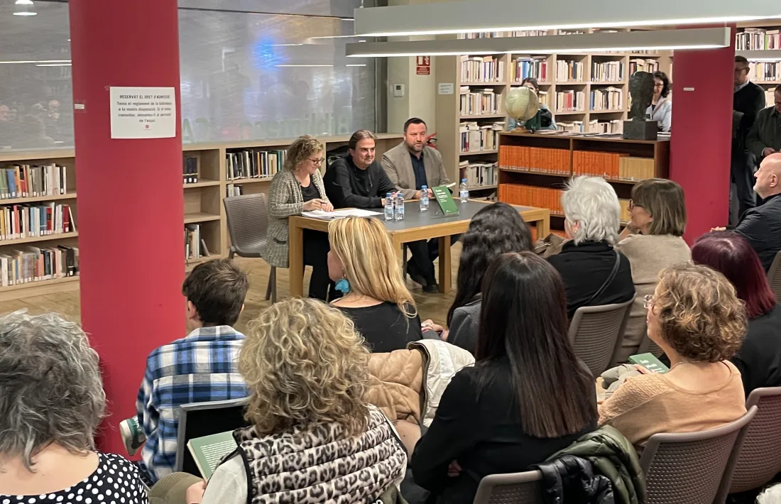 Imatge de la presentació a la biblioteca d'Escaldes-Engordany. 