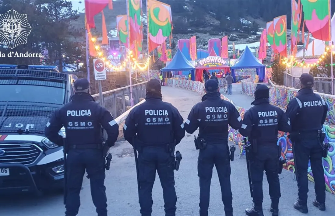 Uns 40 agents van formar part del dispositiu de seguretat de l'Snowrow.