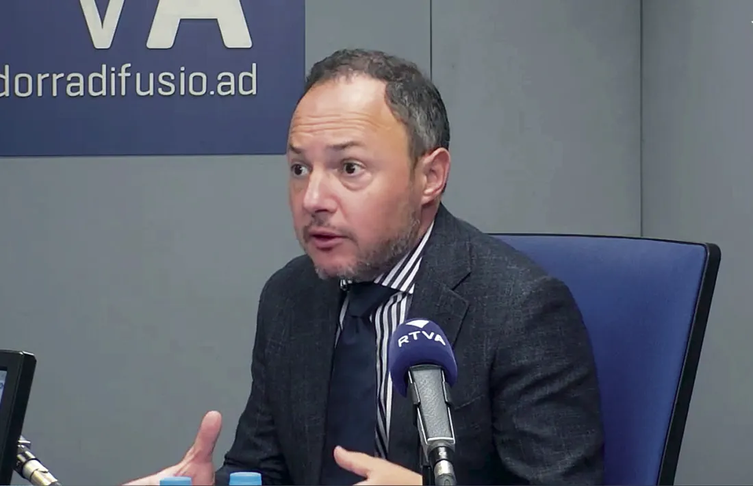 El cap de Govern, Xavier Espot, durant l’entrevista a l’‘Avui pot ser un bon dia’. 