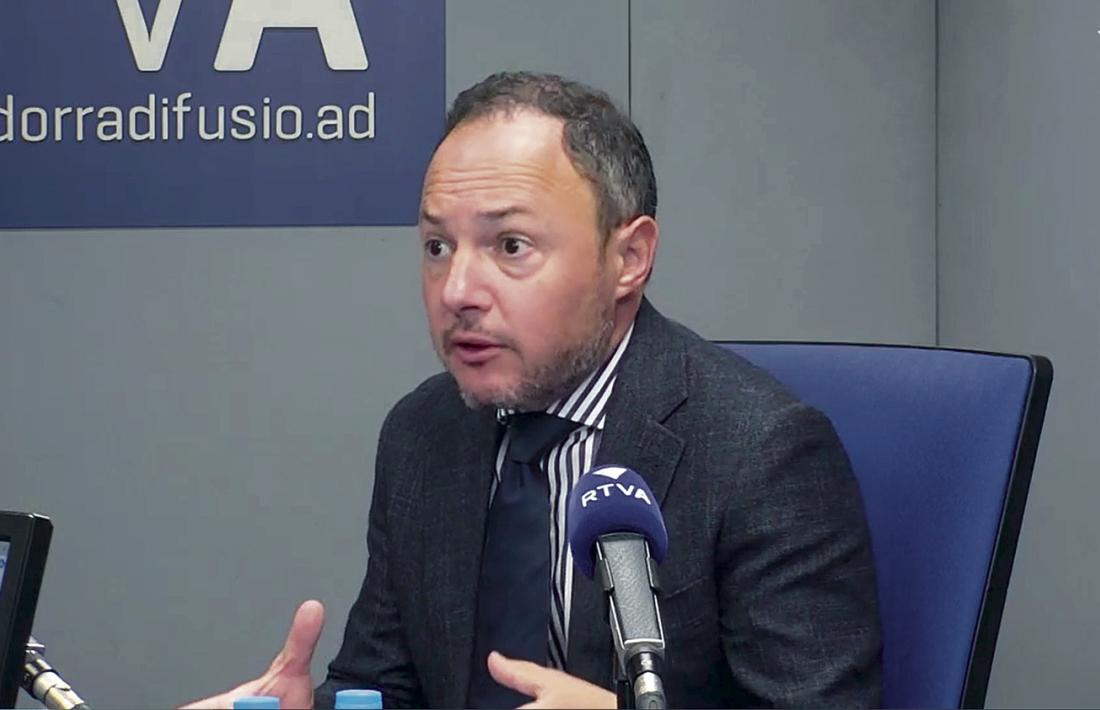 El cap de Govern, Xavier Espot, durant l’entrevista a l’‘Avui pot ser un bon dia’. 