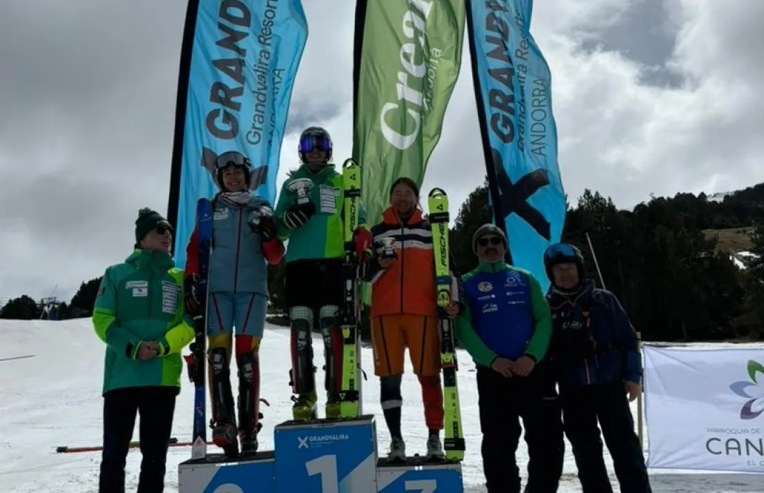 Carla Mijares, al podi.