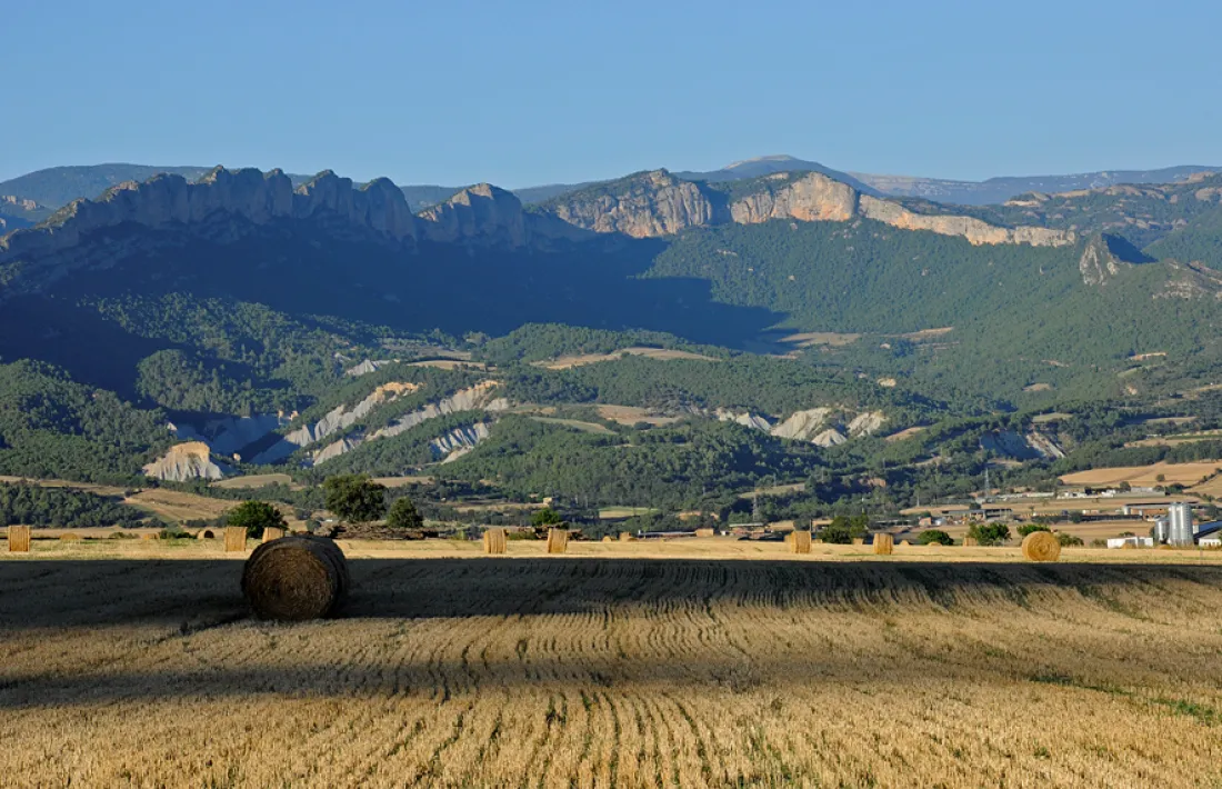 Vista de l’anomenada Anticlinal d’Oliana. 