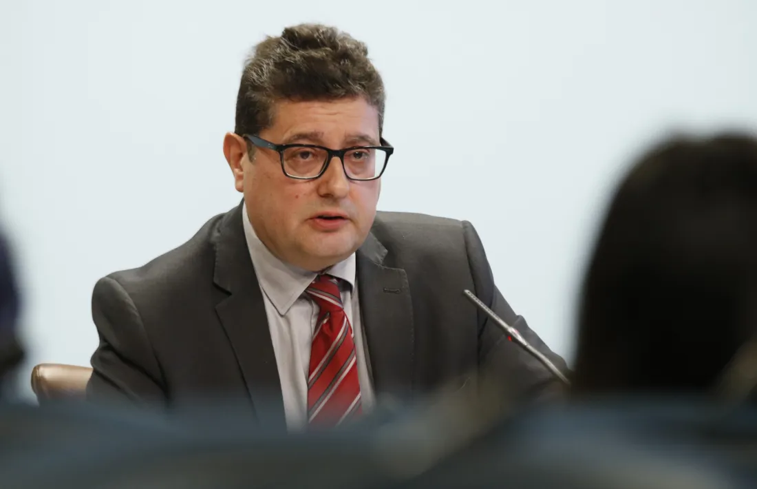 El cap de la Unitat d’Intel·ligència Financera d’Andorra, Carles Fiñana, en una compareixença.