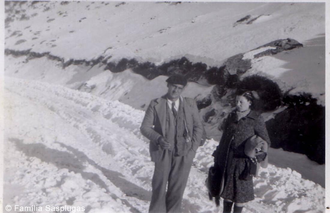 5 de desembre del 1940: Joan Sasplugas i la seva esposa, Magda Mateu, acaben d’entrar a Andorra per Incles.