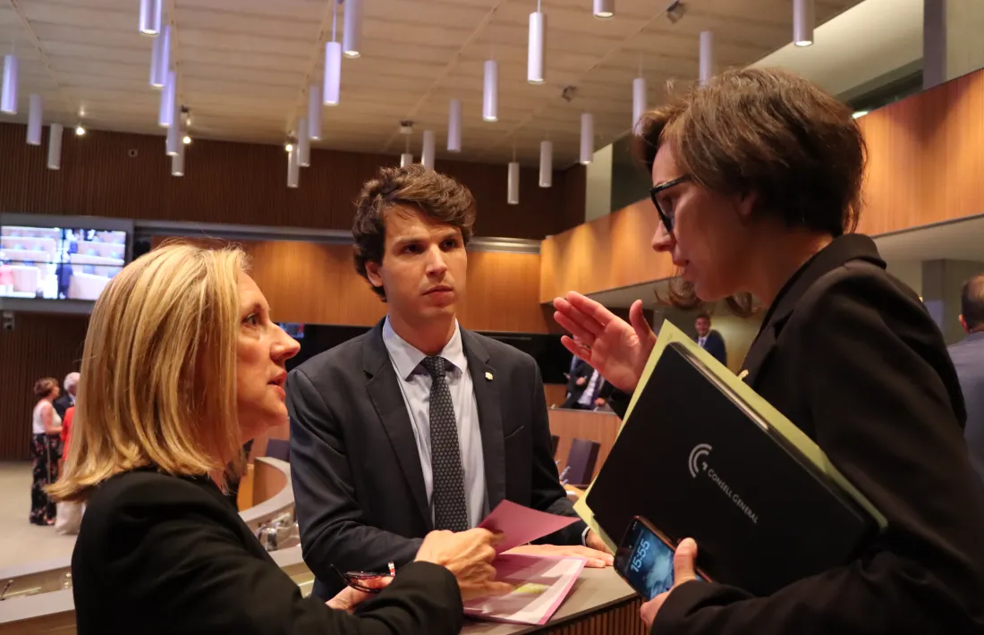 Bartolomé, Aché i Segués el grup parlamentari de Concòrdia.