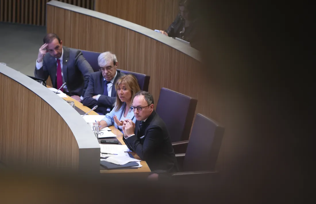 Espot, Marsol, Baró i Torres a la sessió de control al Govern celebrada al Consell General.