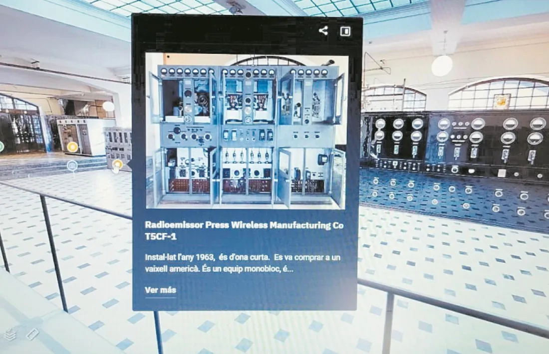 Sala de màquines de Ràdio Andorra, segons el model virtual de Patrimoni.