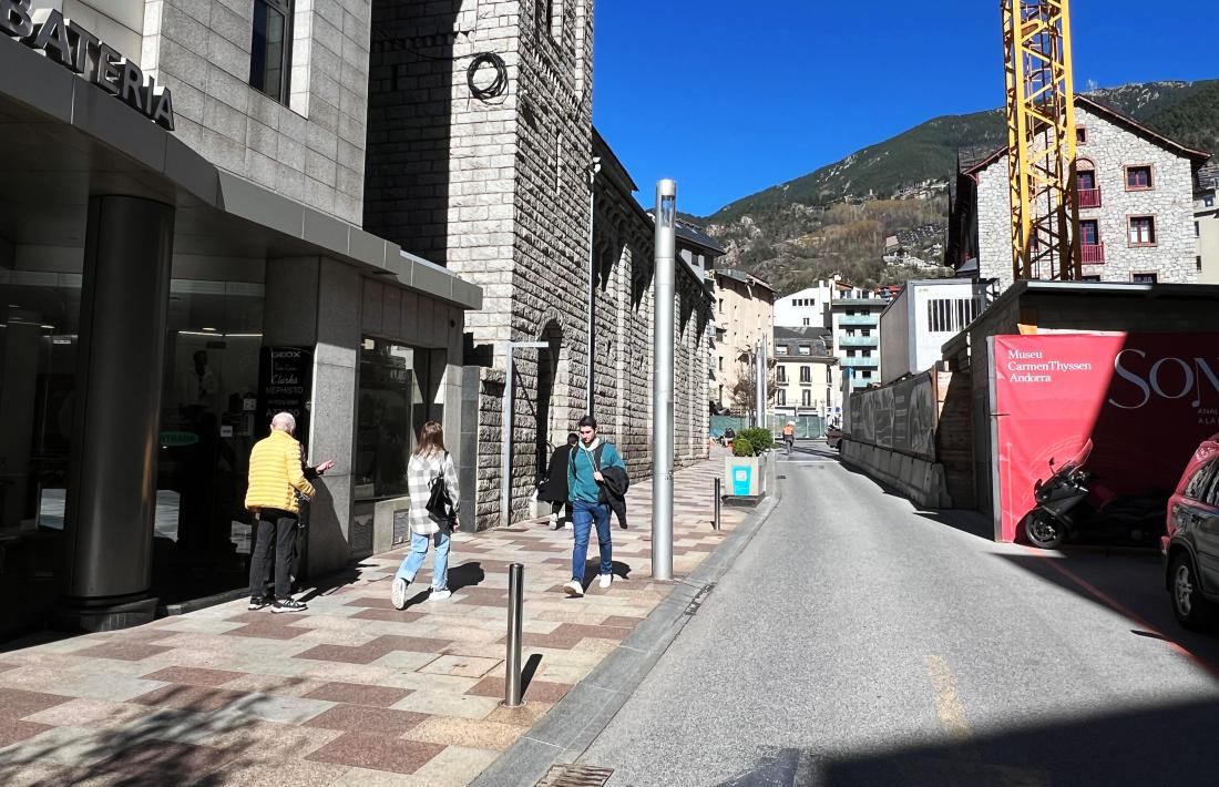 El tram de Carlemany que pròximament serà exclusiu per a vianants.