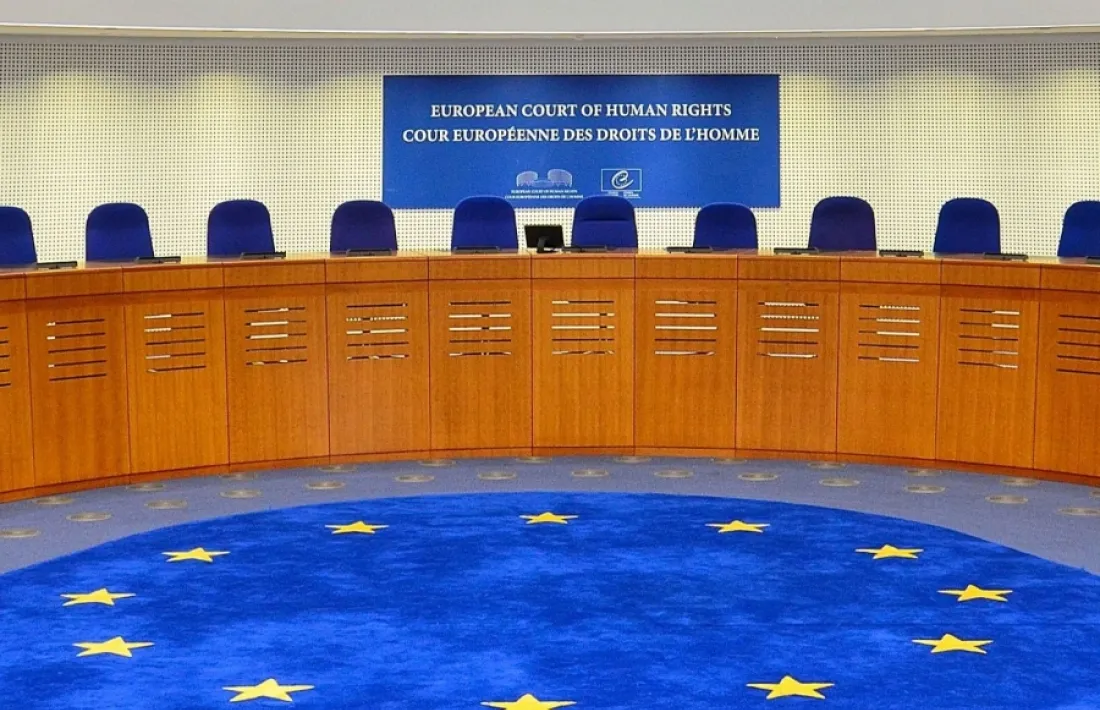 Sala del Tribunal Europeu de Drets Humans.