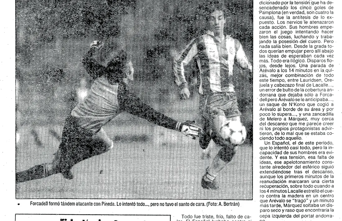 Crònica de ‘El Mundo Deportivo’ de l’últim Espanyol-FC Andorra.