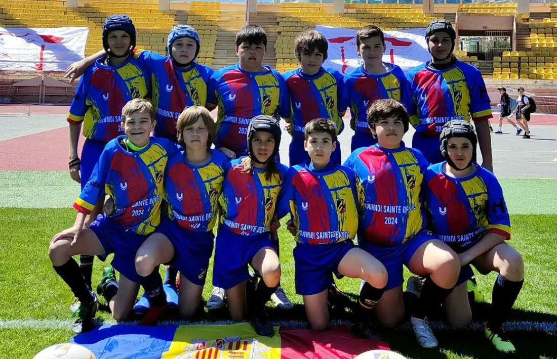 Els petits isards U-12 al Torneig Sainte Dévote de Mònaco.