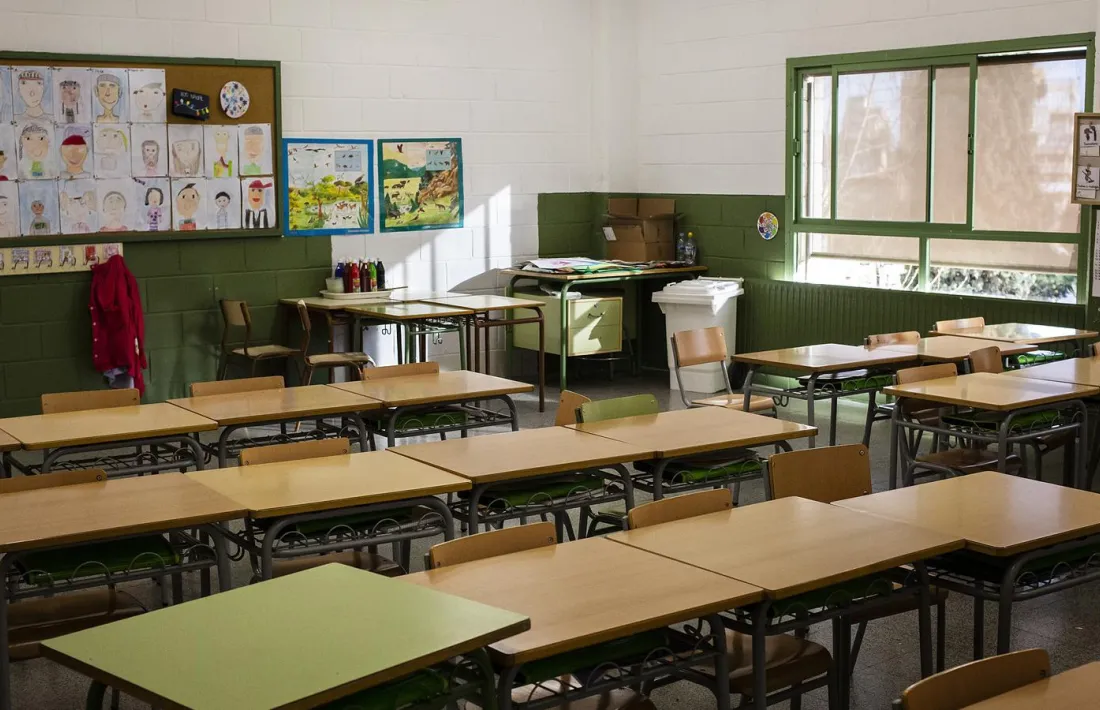 Una aula d'un centre escolar.