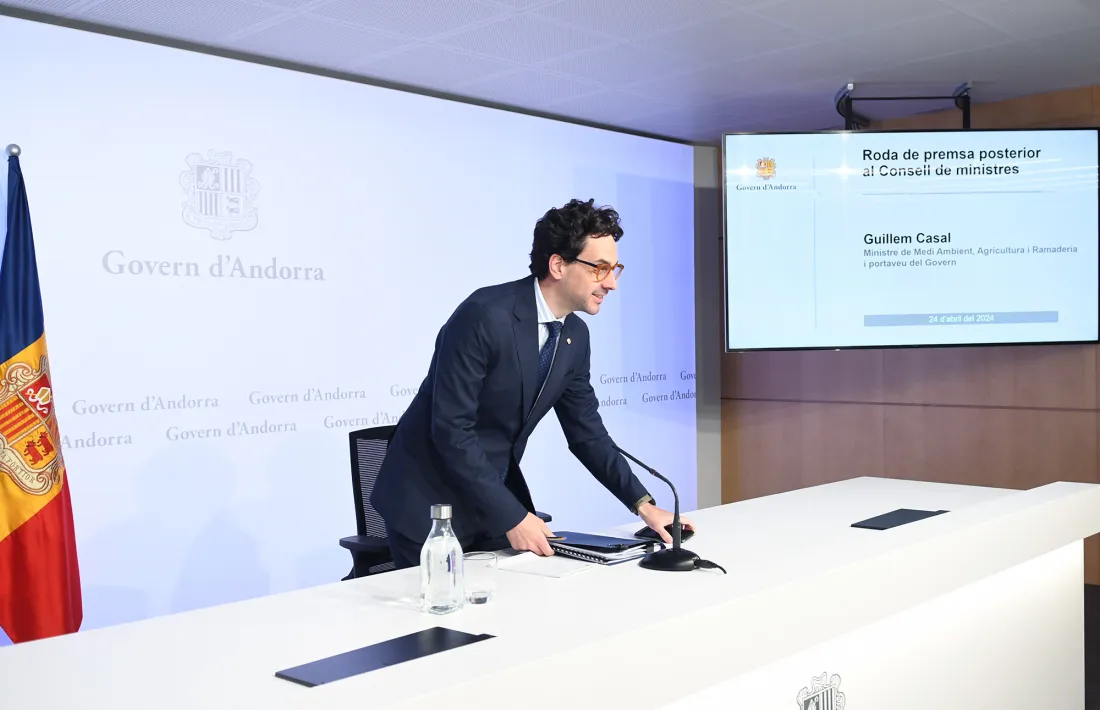 Guillem Casal en la roda de premsa d'aquest dimecres.