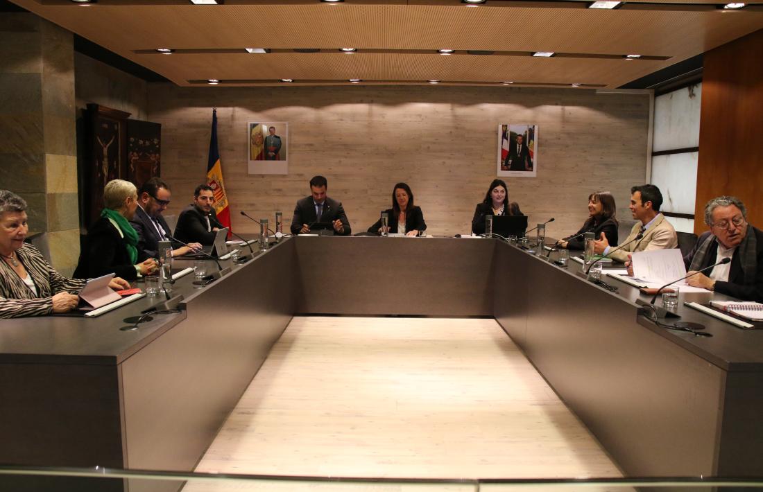  Un moment de la sessió de Consell de Comú d’Ordino d’aquesta tarda. 