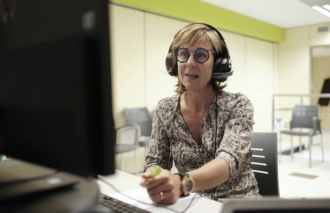 Pons, durant un moment del taller virtual que va oferir . 