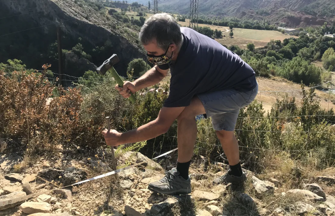 El geòleg i paleontòleg de la Fundació Marcel Chevalier Xavier Ros.