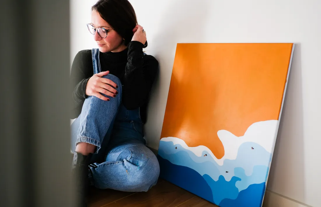 L'artista Sara Bagot ‘Moi.