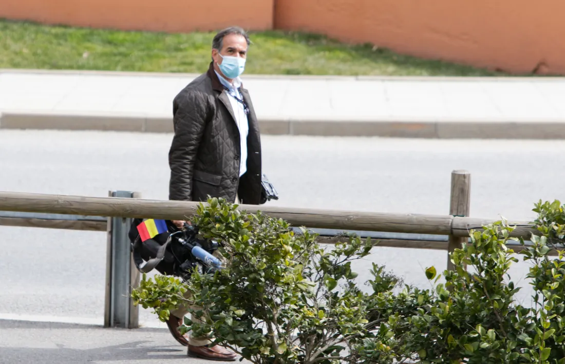 Nacho París, un dels 35 periodistes forans acreditats per a la visita reial.