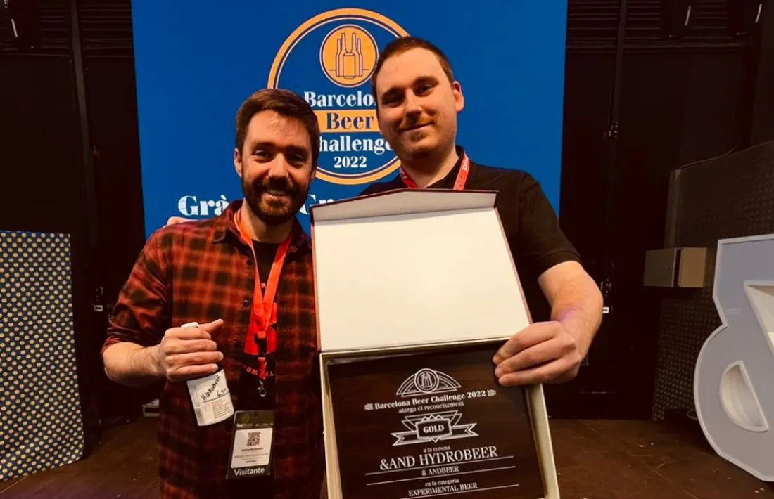 Ivan Garcia (dreta), autor de la cervesa premiada a Alemanya.