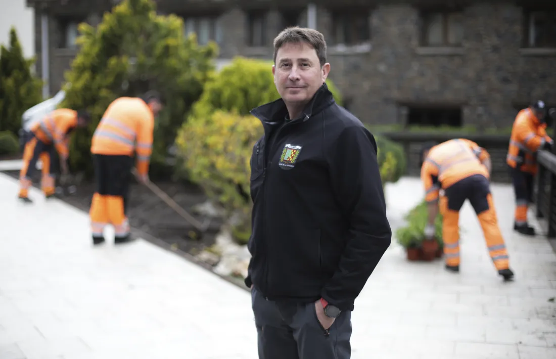 Marc Pujol, cap de jardineria del Comú de la Massana. 