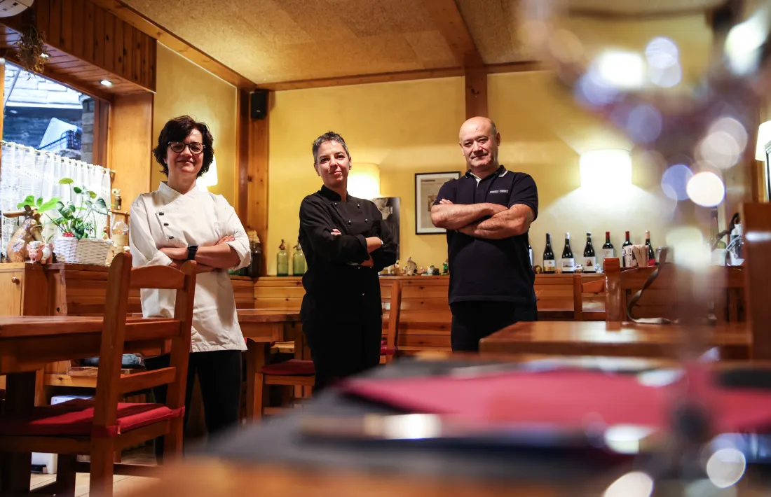 La Sofia, la Vanessa i el Joan, l’equip del Crostó