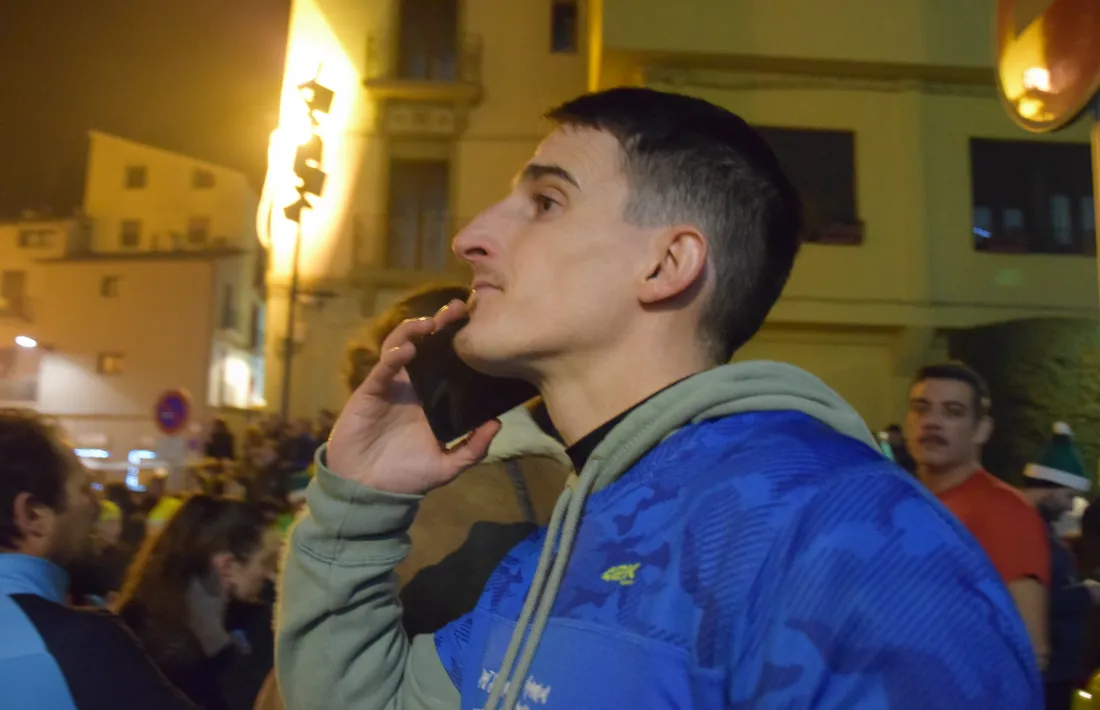 Pol Ausàs, durant l'última Sant Silvestre.