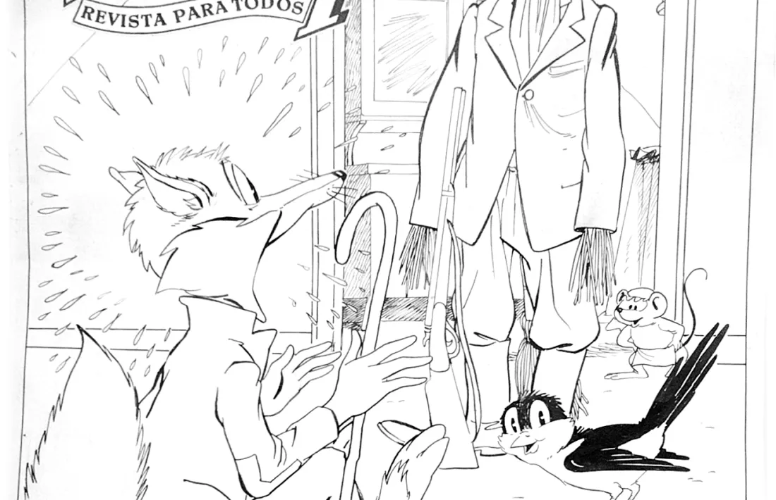 L'original a tinta de la portada del número 60 de 'Pumby', cortesia del gran Karpa.