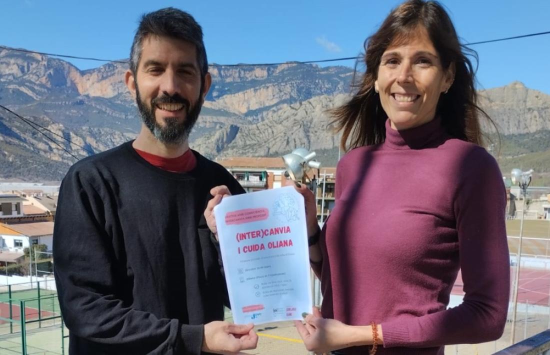 Jordi Amadó Garcia, amb Berta Ribas Ferrer. Ells i Íngrid Colilles organitzen la trobada