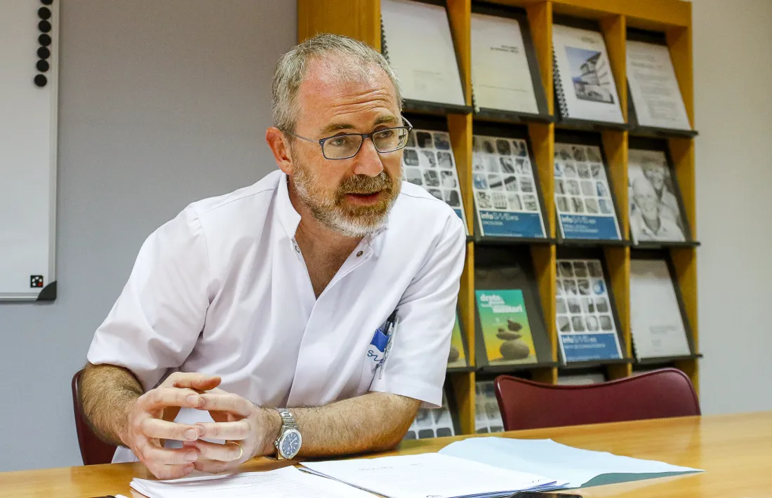 El cap del servei d’urgències, Marcos Gutiérrez.