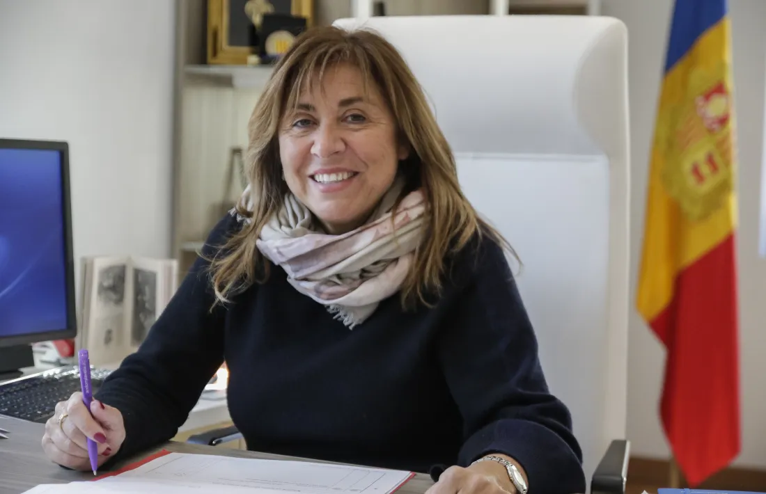 La cònsol major d’Andorra la Vella, Conxita Marsol.