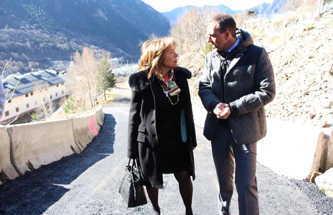 Jordi Torres i Conxita Marsol han visitat aquest divendres el nou vial.